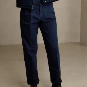 NWT Banana Republic Men Military Pants 35 x 34 Navy Blue